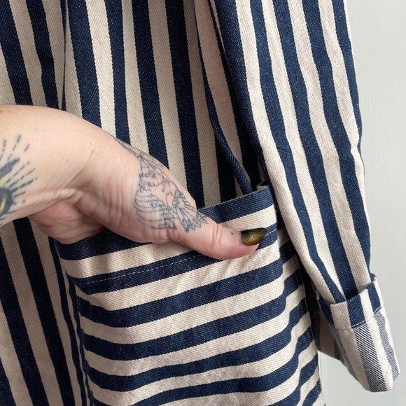 STATE The Label Potters Sunday Coat Jacket Small Medium Striped Women's new - Picture 8 of 9